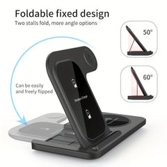 NNETM 3-in-1 Fast Wireless Charger for iPhone & Apple Devices