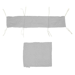 2pc Dimple Crib/Cradle Quilt & Bumper Bedding Set