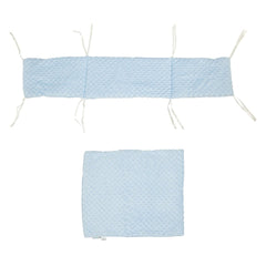 2pc Dimple Crib/Cradle Quilt & Bumper Bedding Set