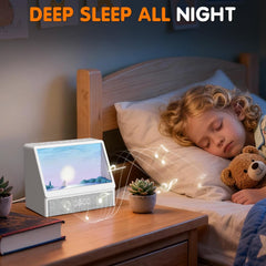 Sunrise Alarm Clock Wake-Up Light White Noise Bluetooth Connectivity Remote Button Control Natural Sound Sunrise Sunset Simulation Adjustable Brightness Christmas Birthday Gift for Friend