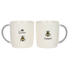 Queen Bee and Bee Keeper Mug Gift Set
