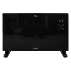 Black Glass Panel Heater with Wifi Controls