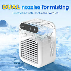NNEOBA Portable Mini Air Conditioner Fan with Humidifier