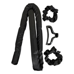 MR 4Pcs Heatless Curling Set – Satin Heatless Hair Curler Rod with Scrunchies