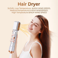 Magic Styler 5 in 1 Hair Styler, Air Styler Set with Curl Straighten, Volumise, Smooth and Drying for Styling, Magic Hair Styler Air Styler for All Hair Type/Length