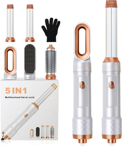 Magic Styler 5 in 1 Hair Styler, Air Styler Set with Curl Straighten, Volumise, Smooth and Drying for Styling, Magic Hair Styler Air Styler for All Hair Type/Length