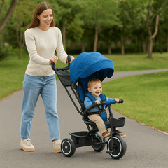 Foryourlittleone Tricycle 6 en 1 V3 - Bleu (9 mois - 5 ans)